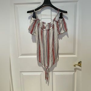 Byron Bay ladies cold shoulder blouse